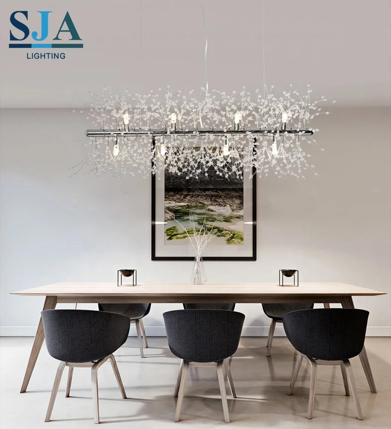 Free shipping Top clear white crystal brightness led G9 silver and golden color chandelier for dining room hotel bar