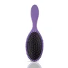 Hotting sale rubber handle plastic detangling wet hair brush