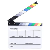 

E-IMAGE ECB-04 Acrylic Professional ClapperBoard For Movie Action Scene Director Film Clapperboard