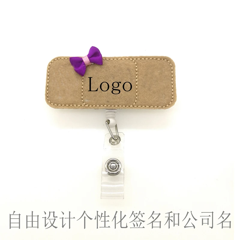 
Bandaid Badge Reel Holder Nursing Name Badge Holder Felt Badge Reel for Nurses, Students & Teachers Cute & Practical ID 