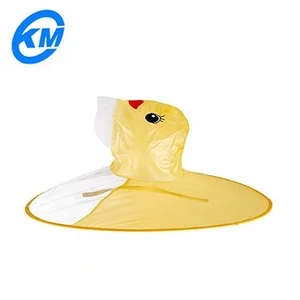 Image of Creative Yellow Duck Waterproof Poncho Children's Raincoat UFO Raincoat Cover Supplies