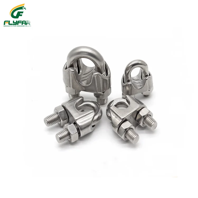 
Stainless Steel 316 304 Wire Rope Clamp 