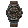 CURREN 8314 Men Japan Quartz Movement Watch Leather Band Business Watch Auto Date