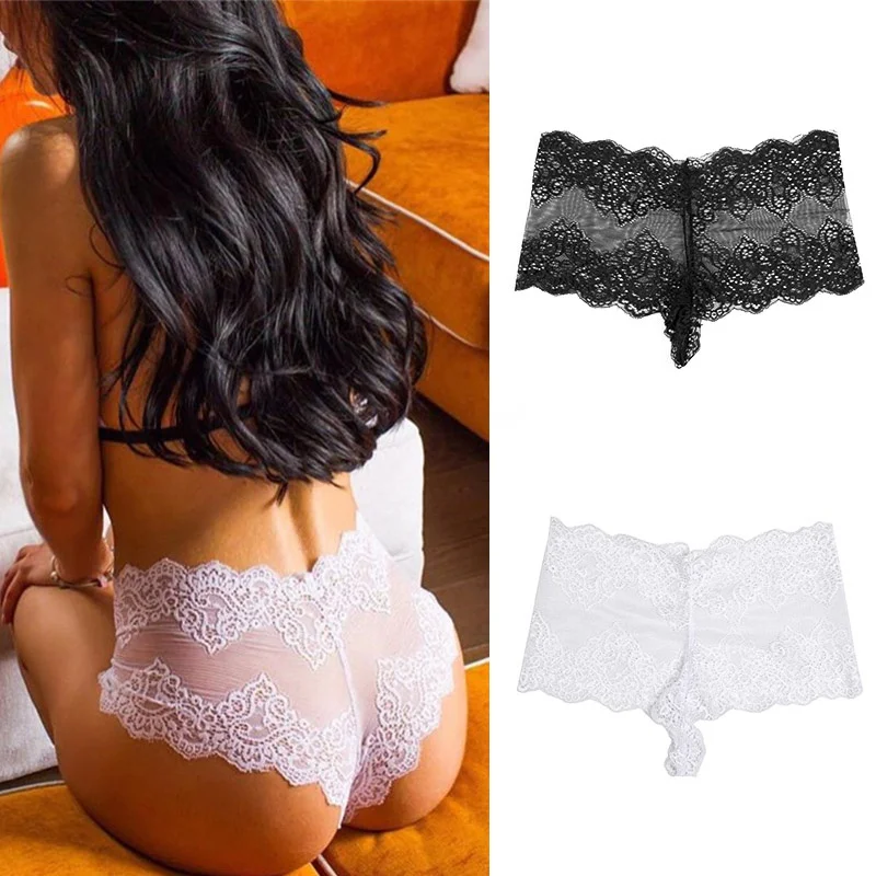 

Sexy Lingerie Girls Ladies Lace Panties Briefs High Waist Transparent G-string Thongs Underwear
