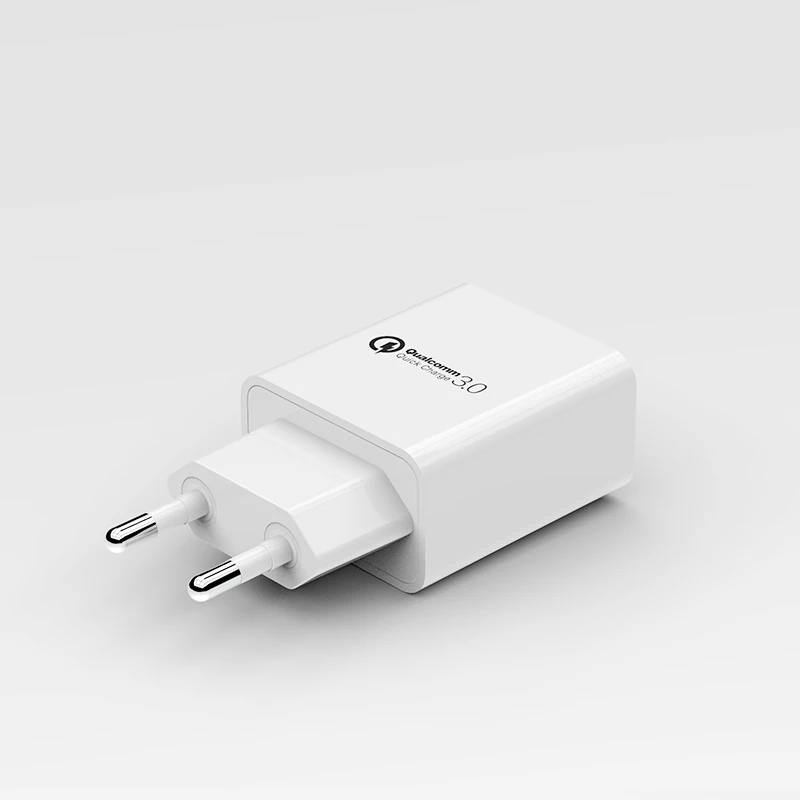 
QC3.0 European standard CE RoHS GS certified EU Quick charger for mobile phone USB charger Wall charger 