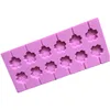 12Cavity Animal Cherry Blossoms Round Lollipop Silicone Mold Chocolate Candy Moulds Cake Baking Tools