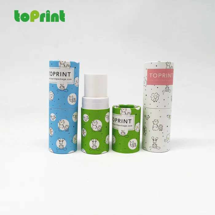 
Eco Friendly Solid Perfume Packaging Paperboard Cardboard Container Round Twist Up Paper Tubes 