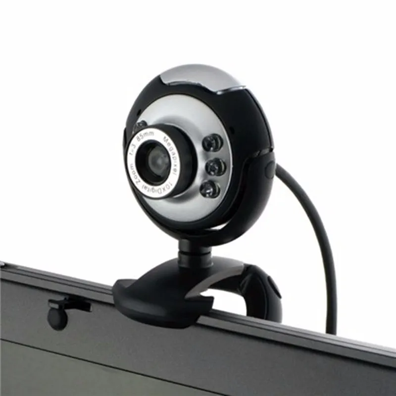 

Free Shipping Hot 6 LED USB 2.0 webcam 12 Megapixel Wb Cam Digital Video Webcamera with Mic Night Vision for Desktop PC