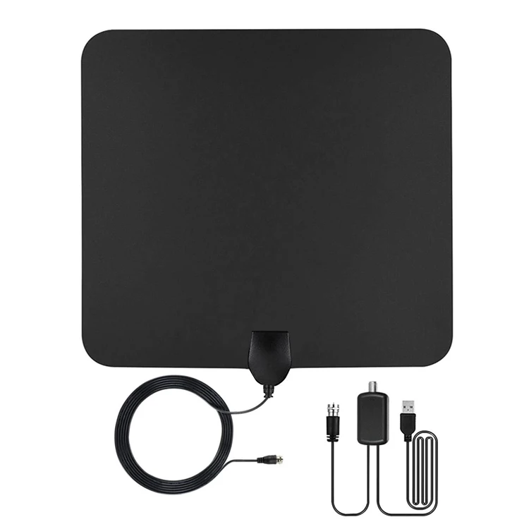 

Wholesale High Gain Hdtv Indoor digital for tv Amplified Hd with amplifier signal 4k Active Tv Antenna, Black