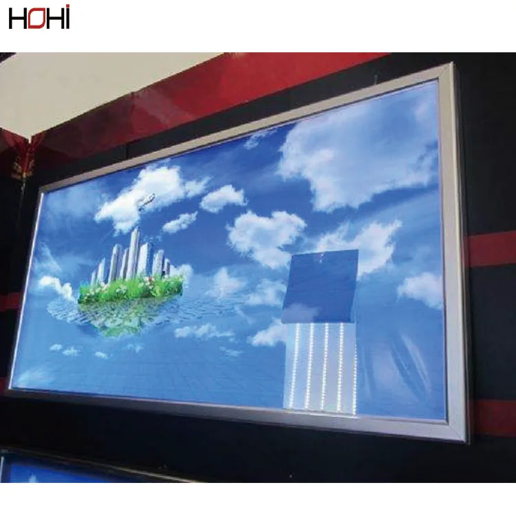 
2019 design custom double sided printing led animation light box display for advertisement aluminum outdoor standing 