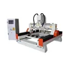 Superstar cnc router four spindles rotary devices flat round materials carving rotary cnc router