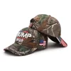 2019 new style camouflage KAG Donald Trump Army caps with USA flag embroidery