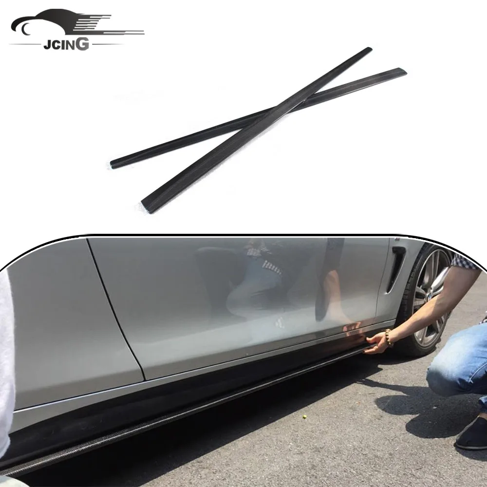 

4 series F32 M Tech Side Skirts P Style Carbon Fiber Car splitter Body Kits for BMW 2014up