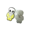 Customized hot sale grow in dark enamel pin logo and shape