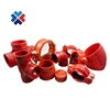 Ductile iron grooved pipe fitting flexible/rigid couplings & fittings grooved mechanical tee elbow for fire fighting