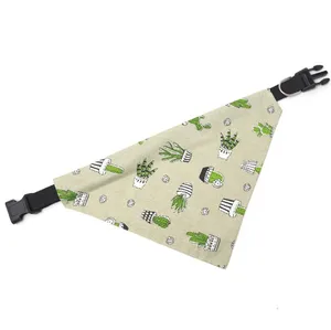 Image of Fashion Cute Custom Dog Scarf Print Cotton Pet Dog Bandana