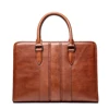 Luojia ODM leather bag full grain leather briefcase men, leather briefcase for man genuine leather, 14 inch briefcase