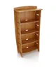 Home Basics Bamboo Wall Mounted MULTI-PURPOSE Rack Organizer