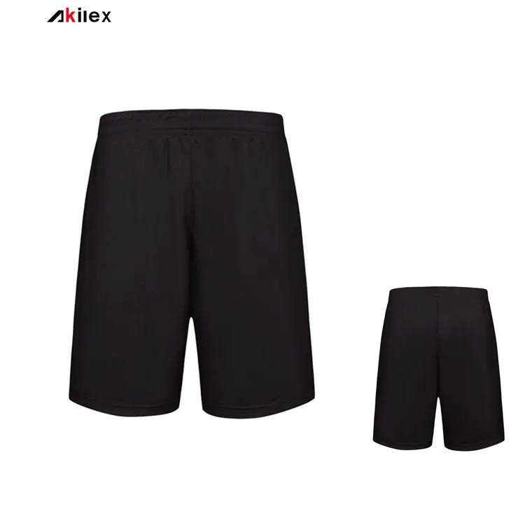 

Akilex Oem design black men soccer shorts, Black/white/red/blue