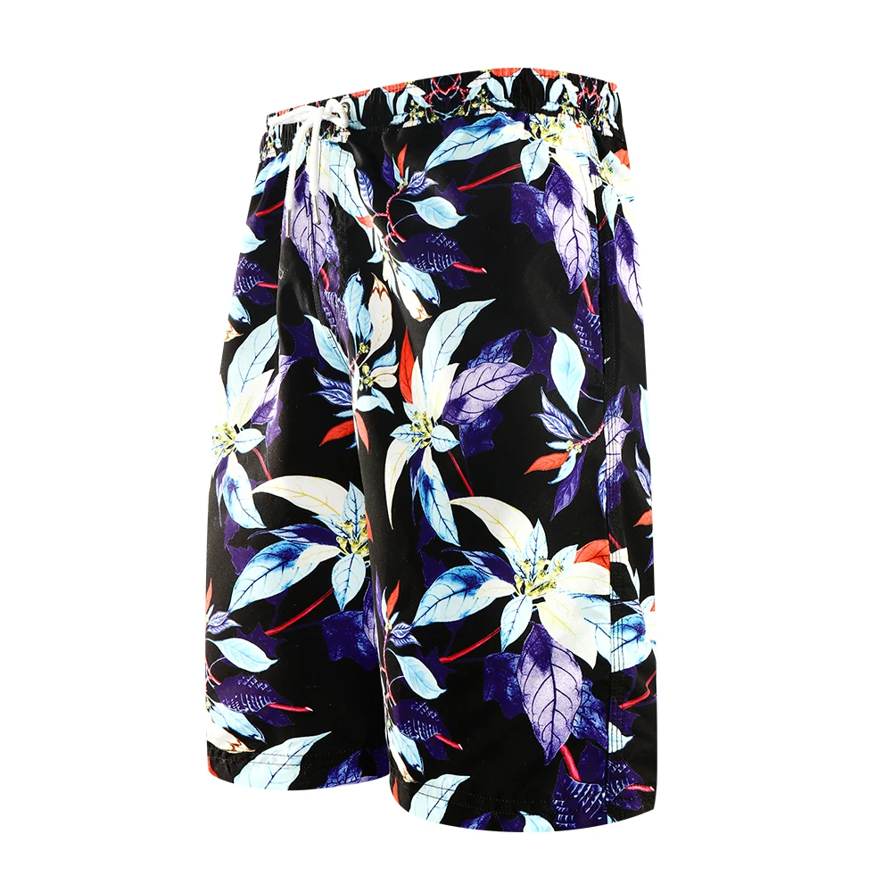 

Polyester adult swimming board drop crotch custom men shorts with pockets