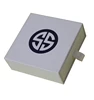 white box black silver hot foil logo packaging jewelry box paper cardboard boxes ribbon pull out