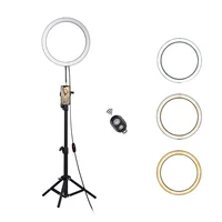 

2019 New design USB 13inch 18w Dimmable led ring light for photography with tripod phone bracket & phone clip