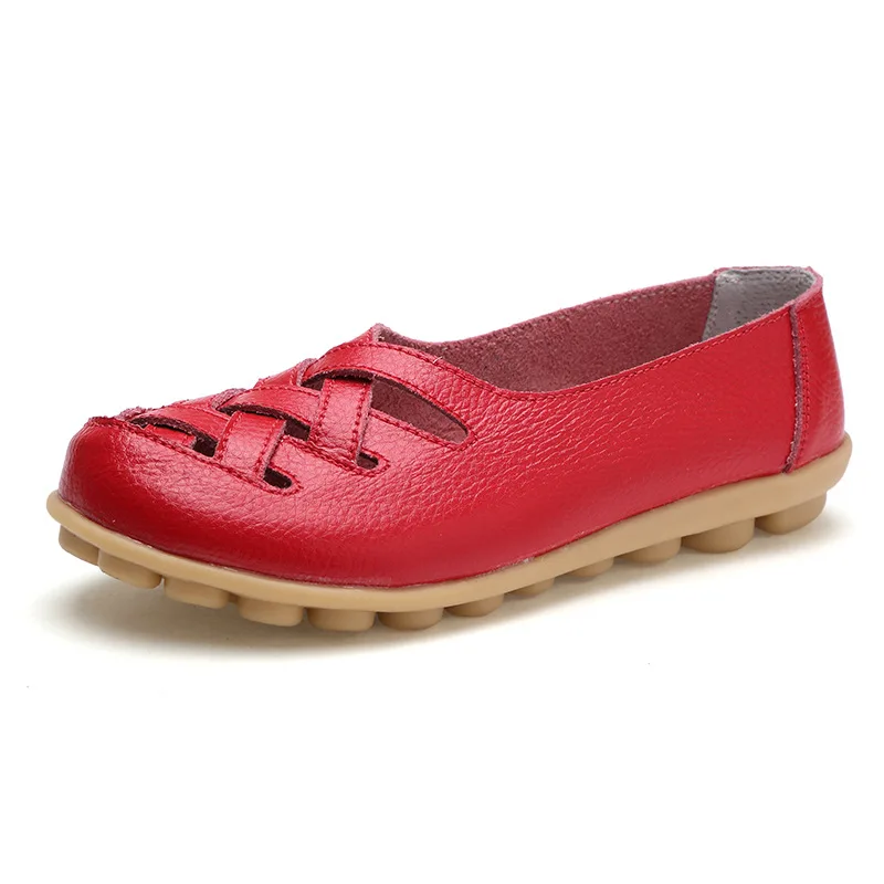 

PDEP cheap wholesale slip on 2019 soft casual ladies female women flats moccasin gommino genuine leather cowleather work shoes