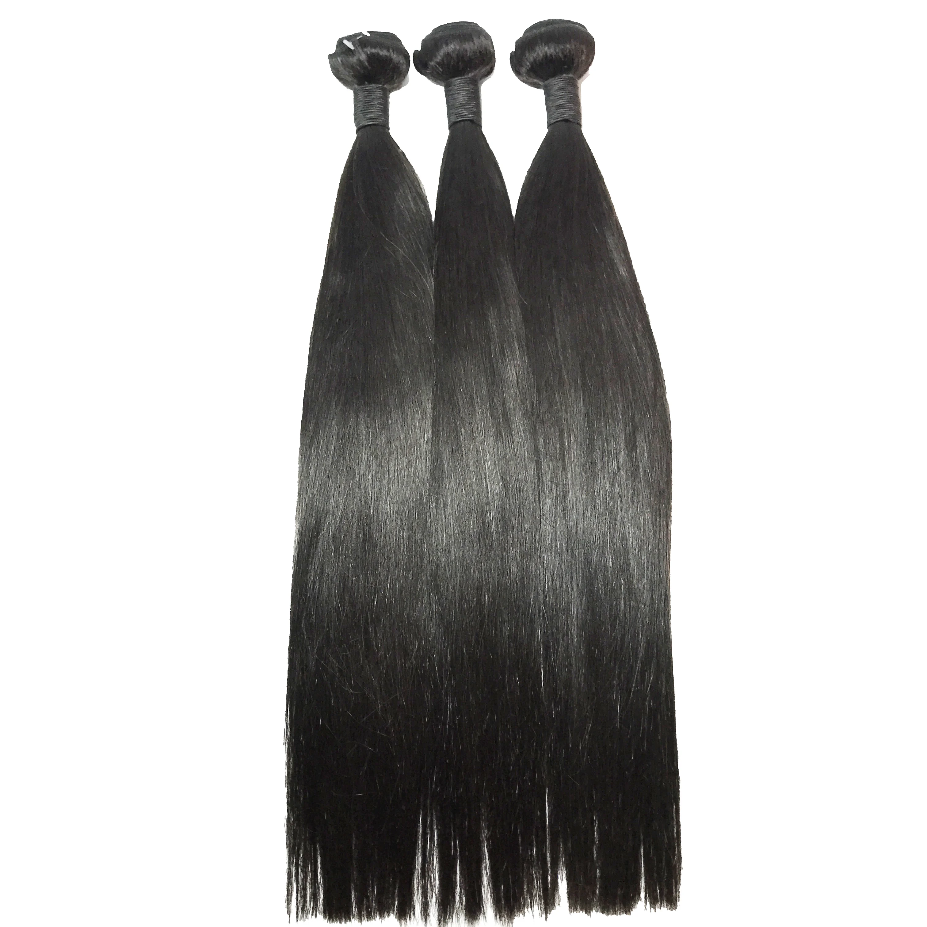 

Virgin cuticle aligned wholesale virgin hair vendor 100%human straight hair bundles, Natural colors