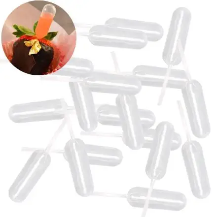 

50 one pack 4ML pipette pipette dropper disposable straw cup cake ice cream cream injection