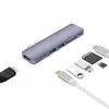 7 in 1 Type C Hub Type C to USB 3.0 Hub Splitter Adapter Power Port SD/TF Card Reader OTG Combo Converter for Macbook Pro 13"15"