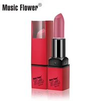 

Music Flower Natural 12 colors Hot Lips Matte Waterproof Long Lasting Moisturize Easy to Wear Nutritious Lipstick Private Label