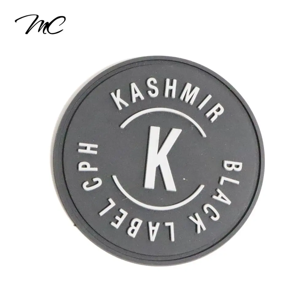 

Custom Black Rubber Sewing On Badge 3d Embossed Silicone PVC Rubber label Patch With Logo for Shoes Hat Handbag Clothing Fabric