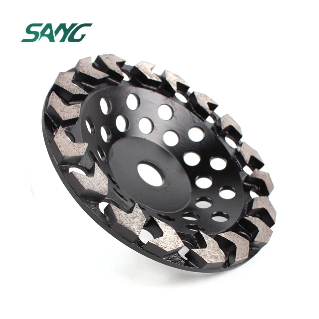 

7 inch 180mm Diamond Grinding Disc Arrow Segment Grinding Cup Wheel For Concrete Surface Angel Grinder Floor Stone