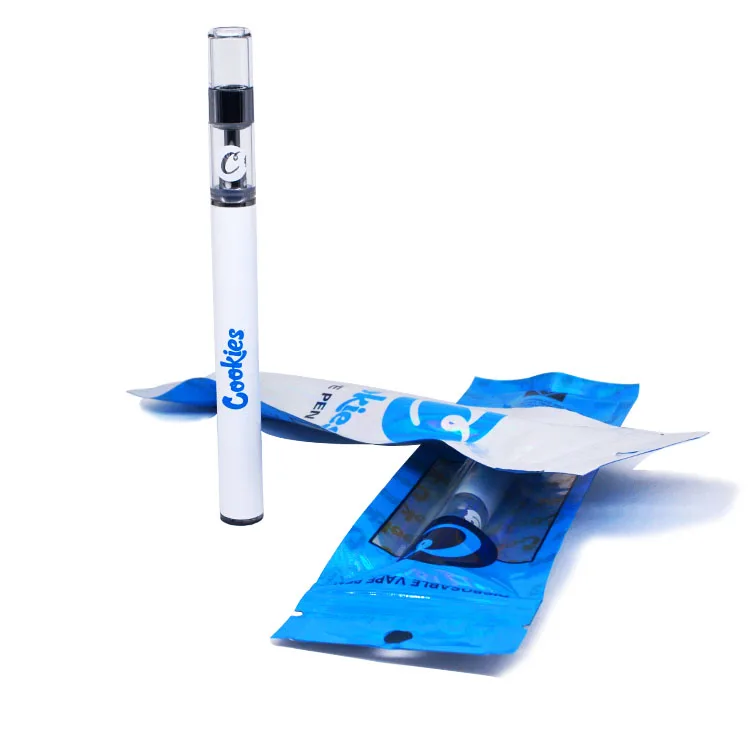 

2019 New cookies disposable vape pen 510 battery 350mah with 0.3/0.5ml cartridge, White