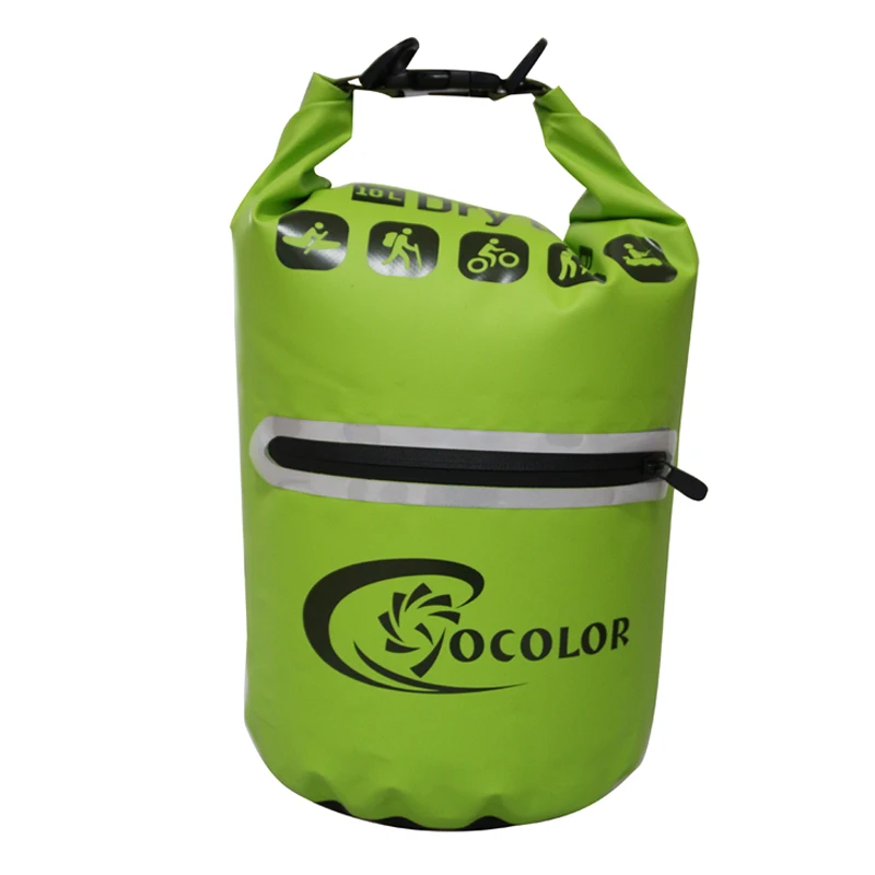 

10L dry bag fishing bag waterproof outdoor foldable water bag, Customized color