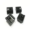 CNC machining anodized black with laser mark extrusion aluminum fixing block