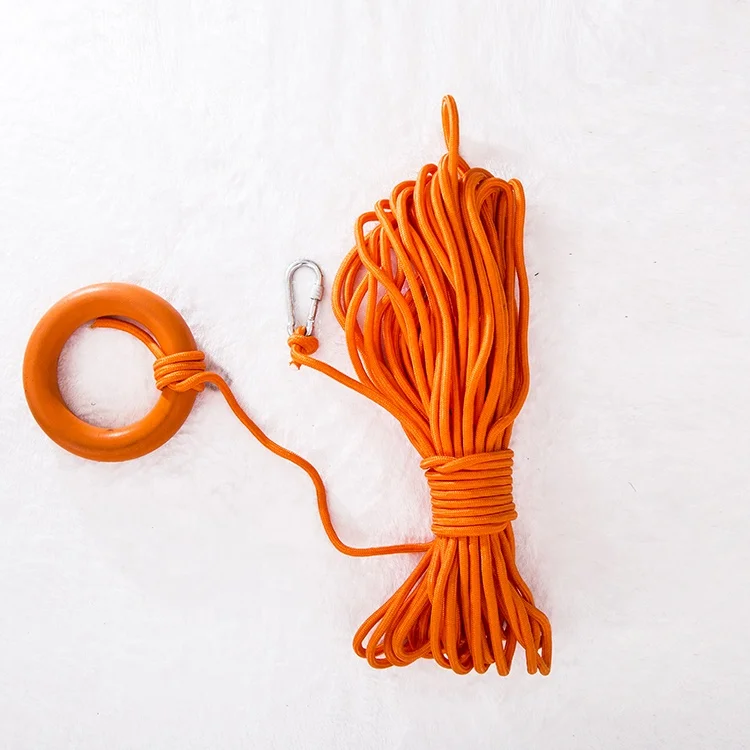 
30 meters per 8 mm diameter buoyant rescue quoit line for life buoy 
