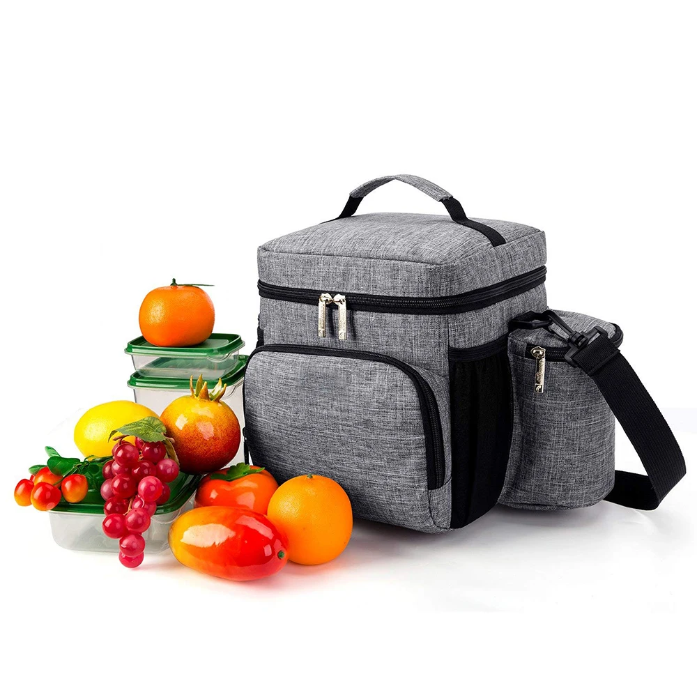 

Wholesale Soft Cooler Insulated Lunch Bag Outdoor thermal cooler bag, Blue