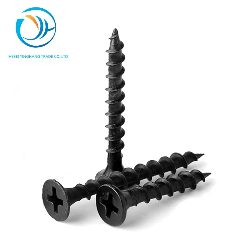 
black phosphated phillips bugle head fine Coarse thread drywall screw 