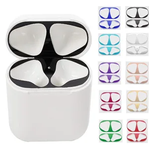 Hot sale Metal Dust Guard Protective Sticker for Apple AirPods Case Cover Dust-proof Sticker Skin Protector