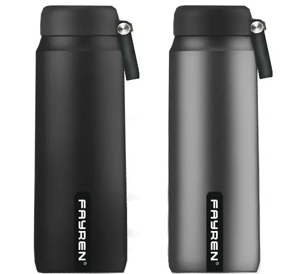 

fayren 2019 new Stainless Steel Double-Walled Vacuum Insulated Leak-Proof Water Bottle with rubber handle, Customize available
