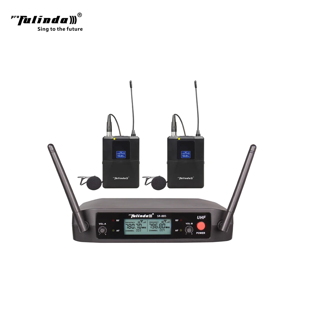 Mini a due canali ad alta qualit&agrave; UHF auricolare senza fili microfono per il canto - ANKUX Tech Co., Ltd