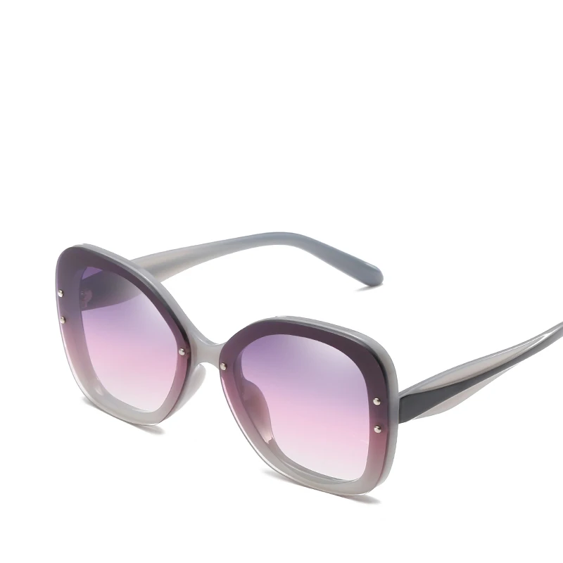 

2019 oem trendy ladies shades mirror oversized sunglasses for women men