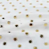 Textiles foil polyester nursery print polka dot printed chiffon georgette fabric