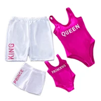 

2019 Latest Design Wholesale Hot Sexy One Piece Letters Bikini Swimwear Family Swimwear Pink Bikini Swimwear