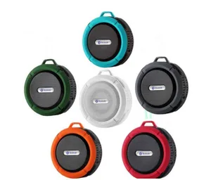 2019 promotional outdoor IPX4 waterproof sucker wireless C6 bluetooth speaker with TF card