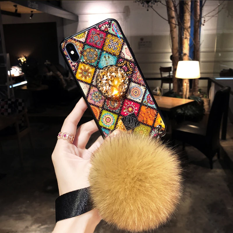 Luxury Diamond Style Mobile Phone Case With Stand Girl Fashion Phone Case For iPhone X/XS,XS MAX,XR