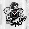 Laser Cutting Creative Assembled See Through Living Room Picturesque Wall Mounted Acrylic Clock