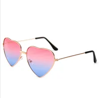 

2019 Amazon popular fashion glasses jewelry heart shaped sunglasses