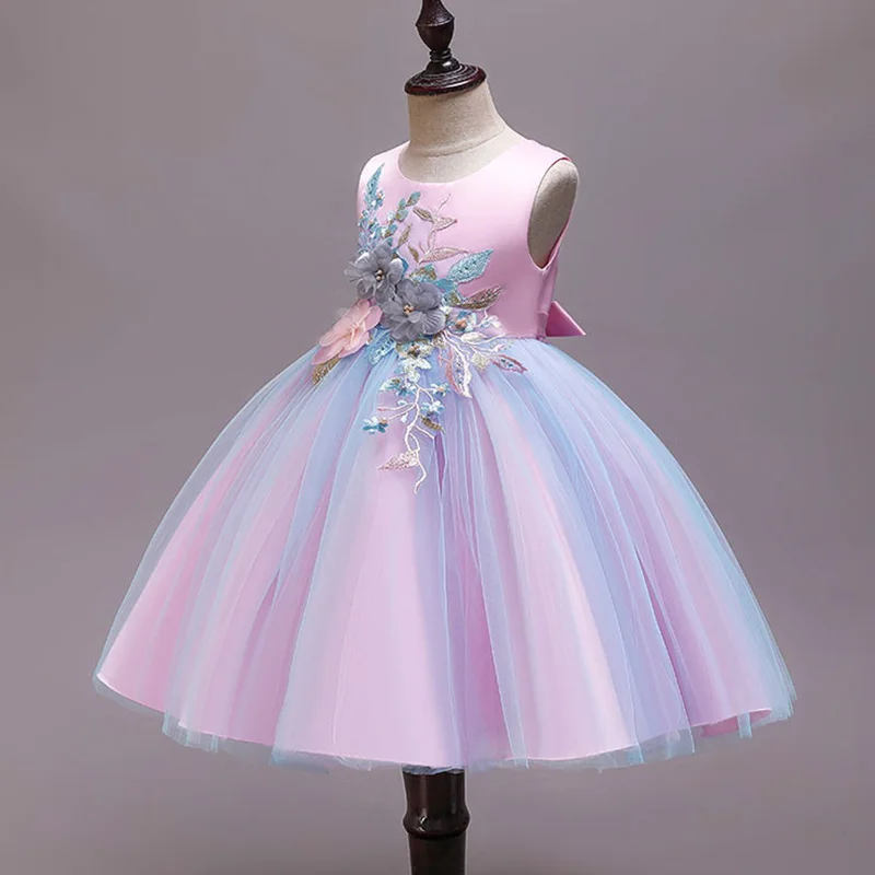 Wholesale one piece children clothes girls party dresses little girl cotton dresses flower girl dresses wedding